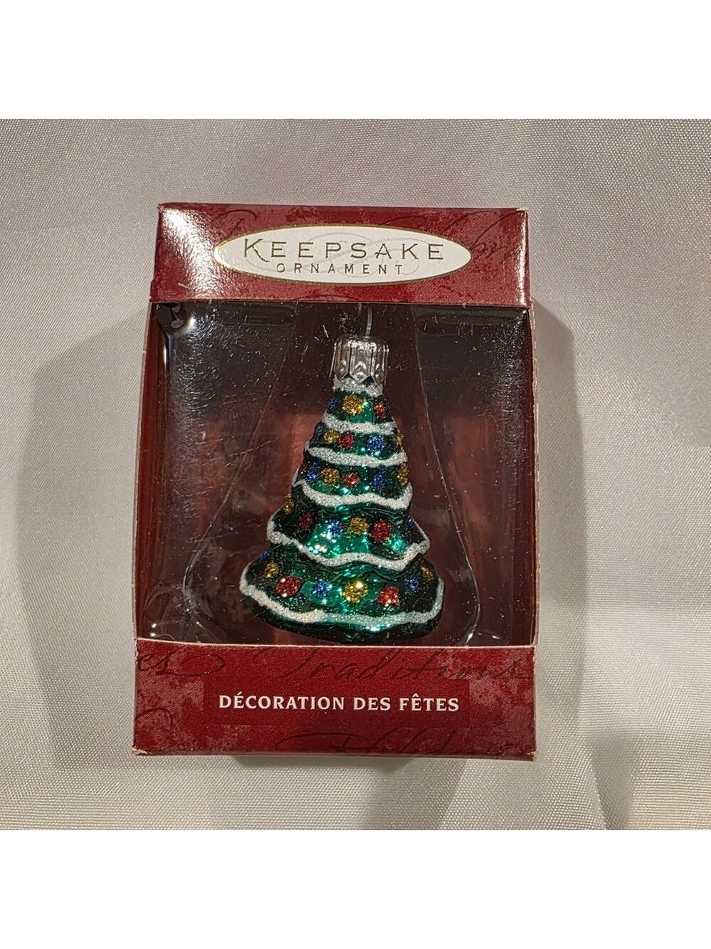 Hallmark Keepsake Hand Blown Glass Li'l Christmas Tree Ornament